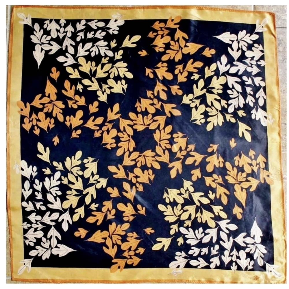 70s Vera Autumn Leaves Scarf